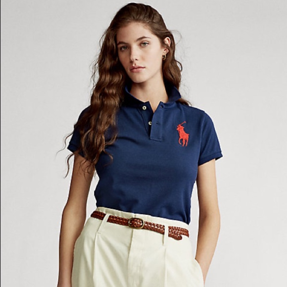 Polo Ralph Lauren Skinny Fit Big Pony Polo Shirt